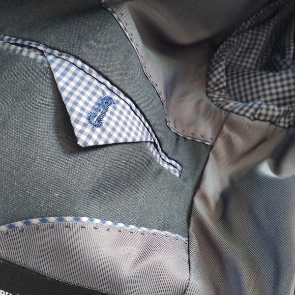 Beverly Hills Polo Club Classic Two Button Blue Blazer 37R - Picture 5 of 14